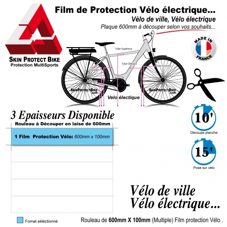 film de protection vélo électrique, vélo ville