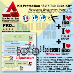 Protection cadre vtt, vélo, électrique Pack L